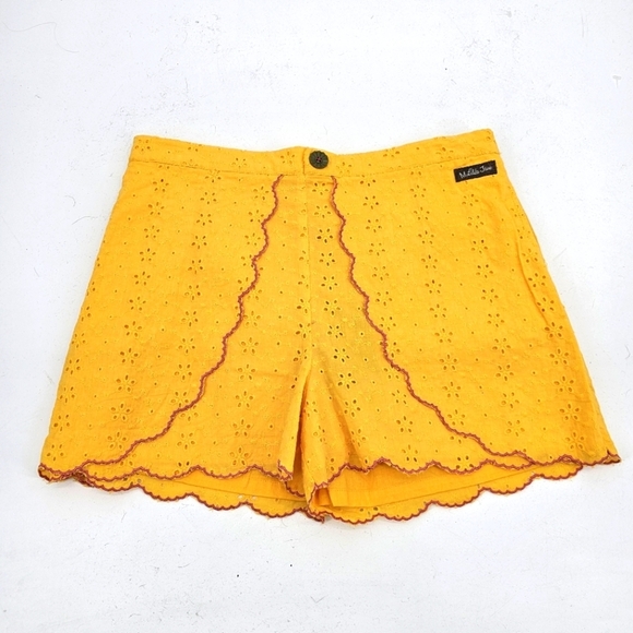 Matilda Jane Yellow Eyelet Shorts - Picture 1 of 6